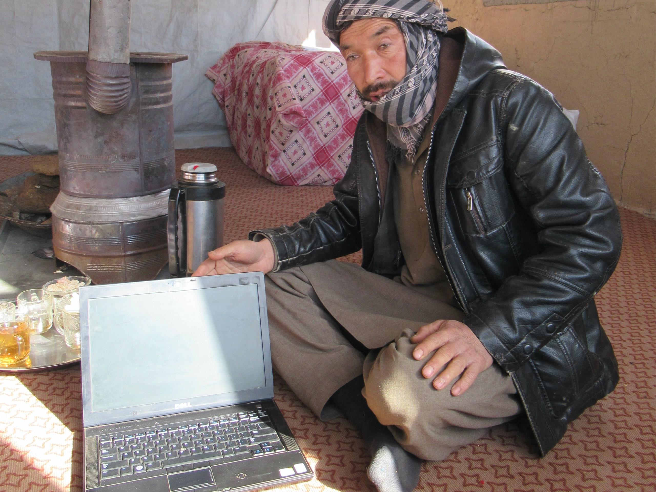 Making use of a laptop changed this man’s life.